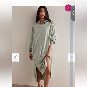 Free People Maxi sweater sz S heather grey